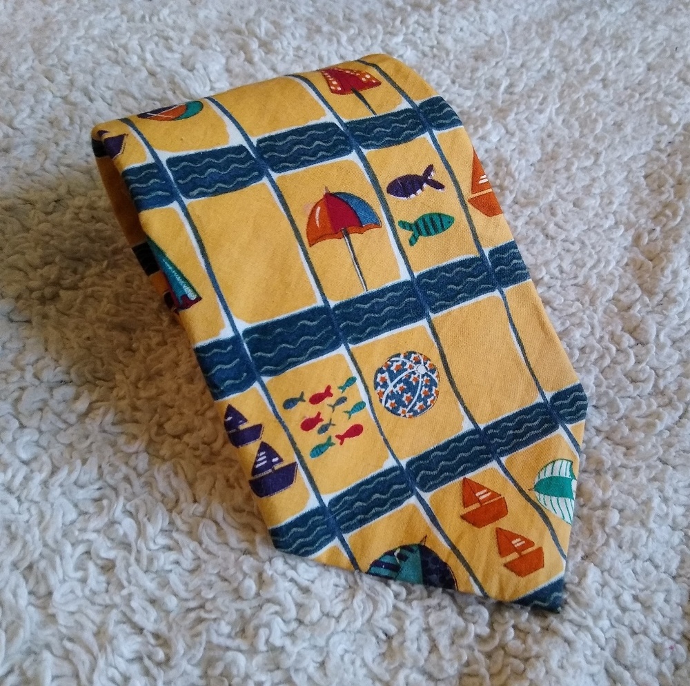 🐟 Fish Sailboat Summer Tie 🐟 Peterborough Row